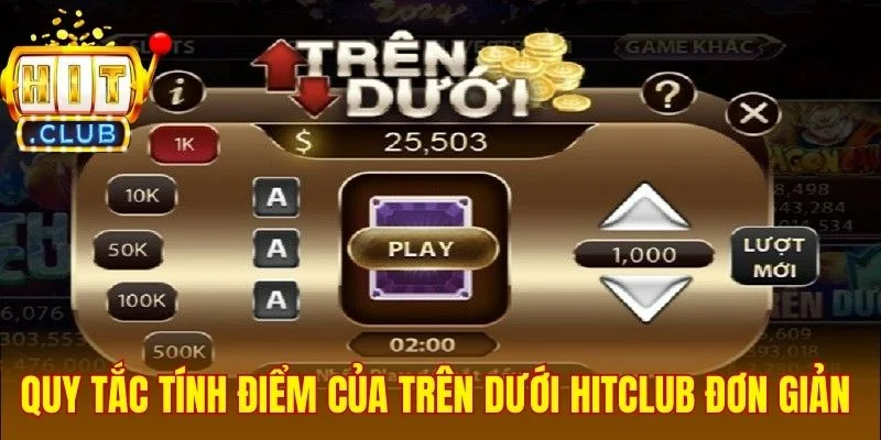 Quy tắc tính điểm của trên dưới Hitclub cực đơn giản